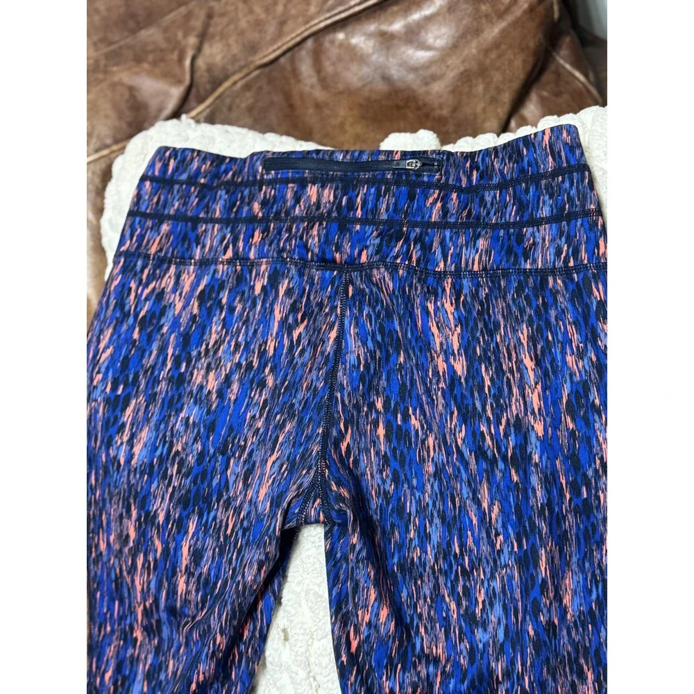 Athleta Leggings Size M - Blue Orange Print Capri - Women's